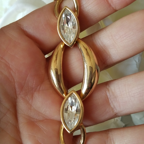 AUTHENTIC Swarovski Gold plated bracelet - Picture 6 of 16